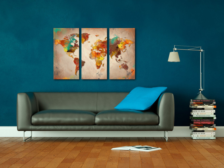 Tablero decorativo en corcho Painted World [Cork Map] 92142 additionalImage 4
