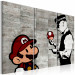 Pintura em tela Banksy: Mario Bros 98542 additionalThumb 2