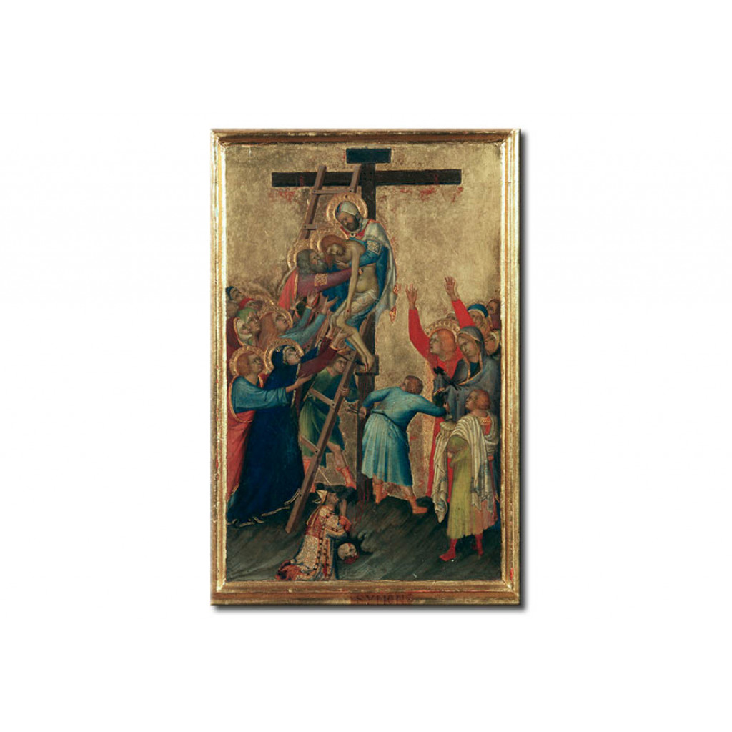 Schilderij  Simone Martini: The Deposition From The Cross