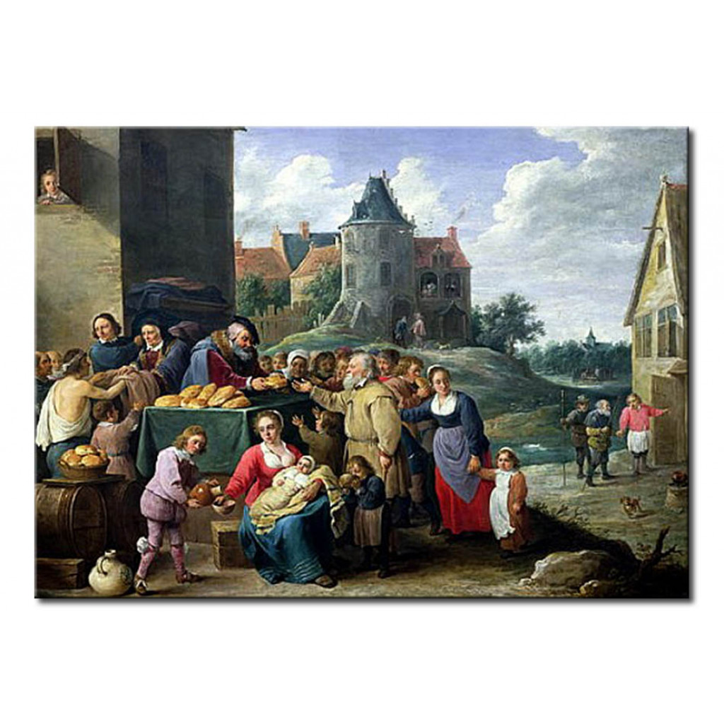 Schilderij  David Teniers The Younger: The Seven Acts Of Mercy