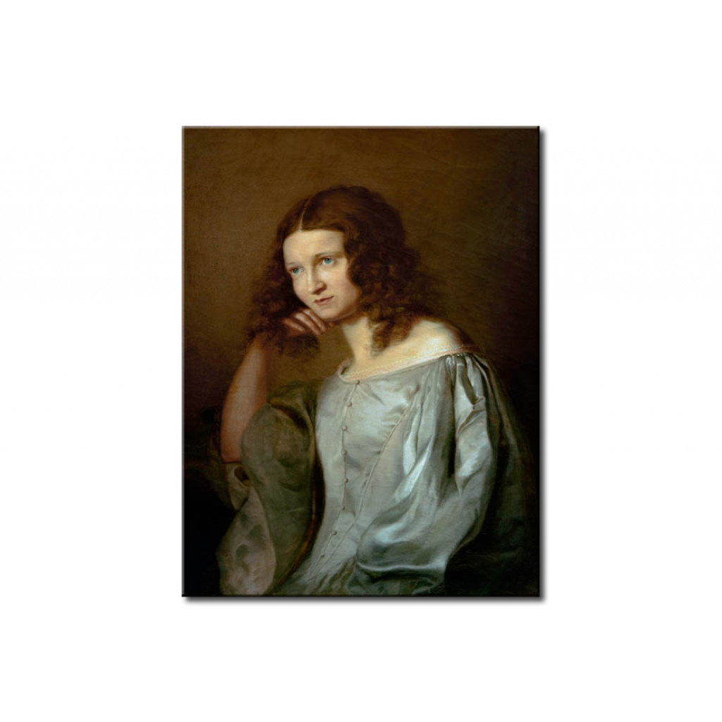 Schilderij  Anselm Feuerbach: Portrait Of His Sister