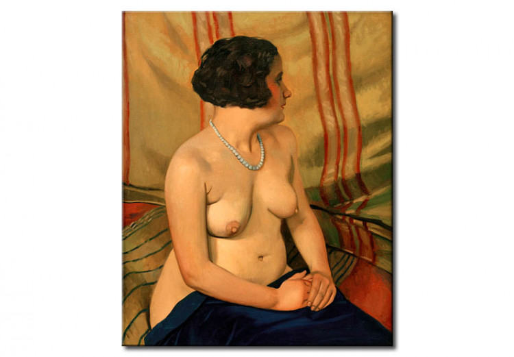 Reprodukcja obrazu Femme au collier bleu (Frau mit blauer Halskette) 113052