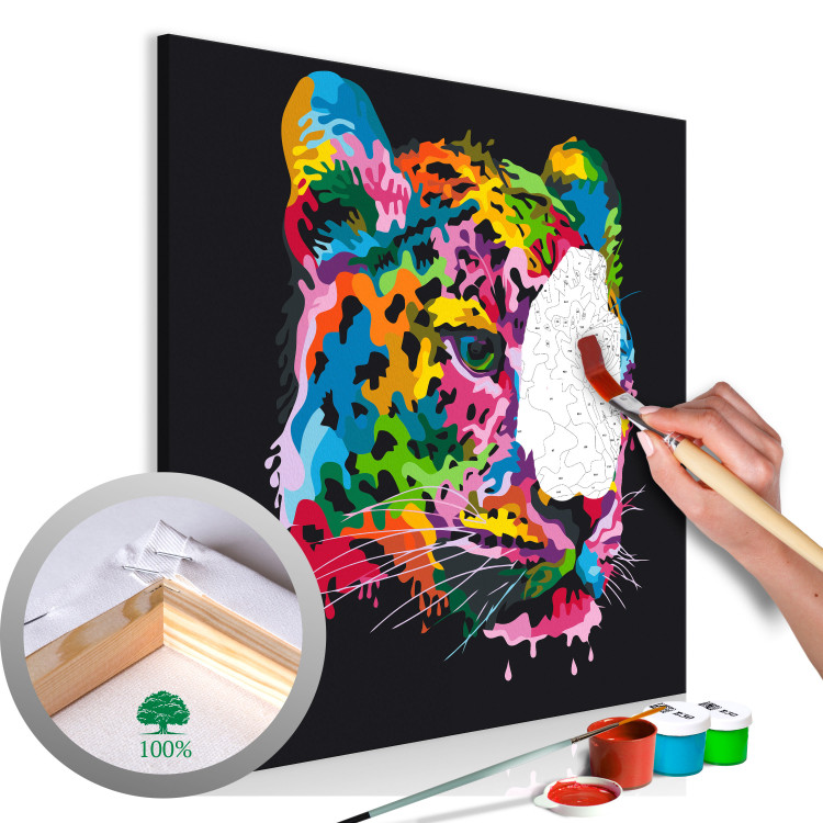 Paint by Number Kit Colourful Leopard 117452