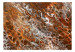 Carta da parati moderna Ruscello rosso - composizione astratta in colori del marrone, bianco e beige 117952 additionalThumb 1
