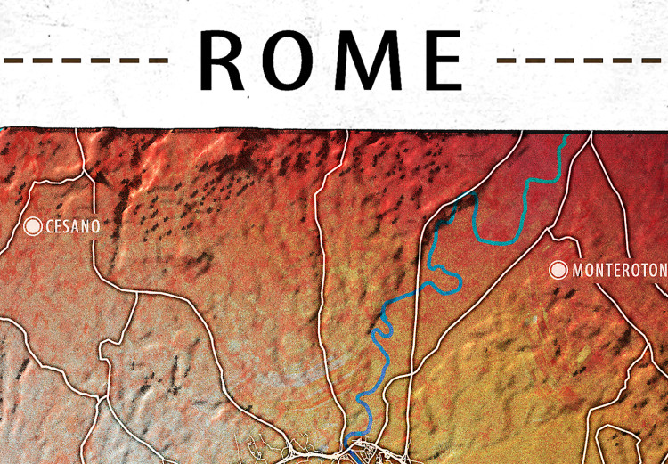 Obraz Hipsometryczny Rzym - mapa odwzorowująca ukształtowanie powierzchni 118552 additionalImage 4