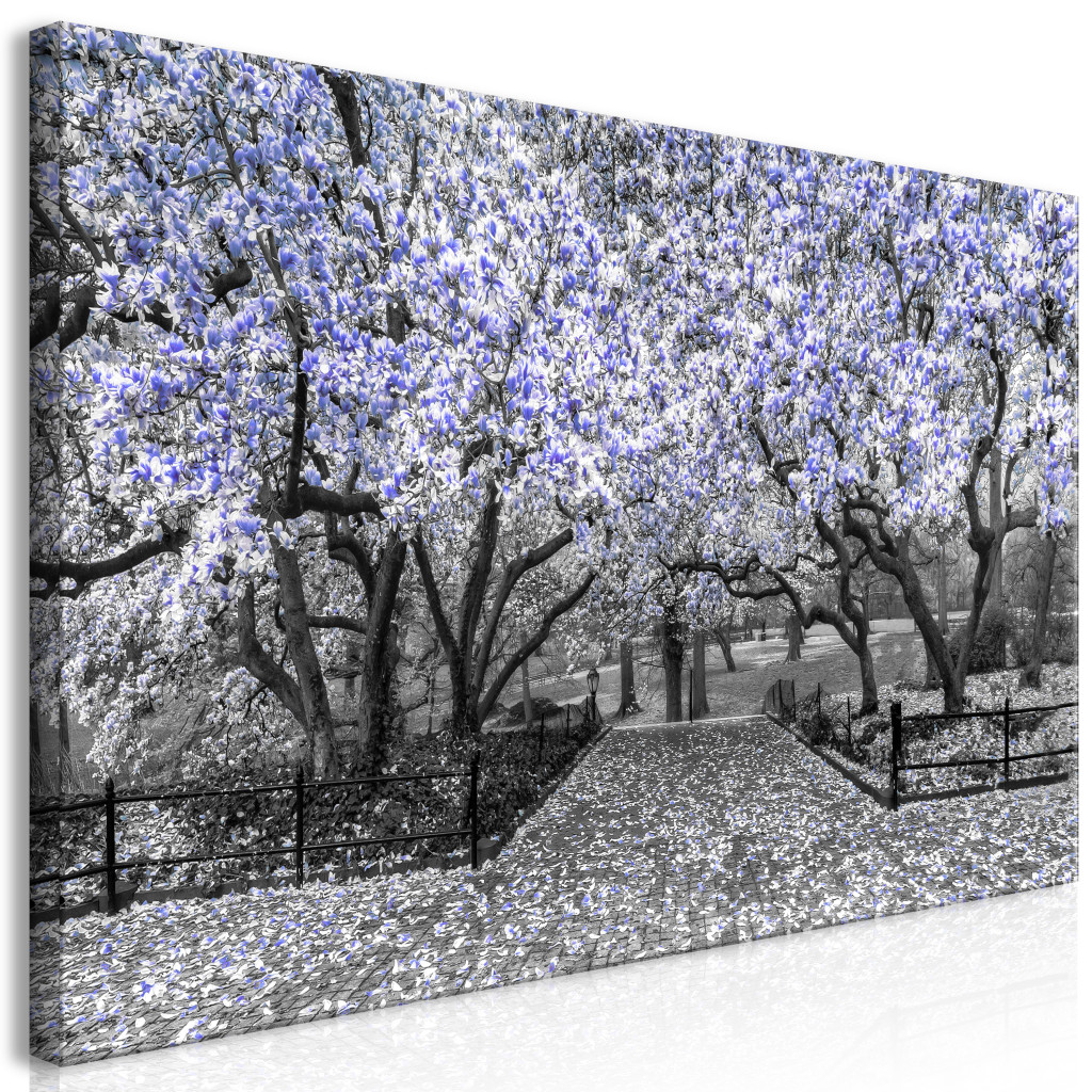 Duży Obraz XXL Park Magnolii - Fioletowy II [Large Format]