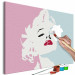 Quadro da dipingere con i numeri Marilyn in Pink 135152 additionalThumb 3