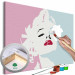 Wandbild zum Ausmalen Marilyn in Pink 135152