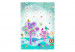 Carta da parati Concerto di uccelli - Bambini, grafica colorata con fiori e alberi 141352 additionalThumb 1