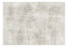 Fototapeta Senny las - grafika z drzewami na kamiennym beżowo-szarym tle 145252 additionalThumb 1