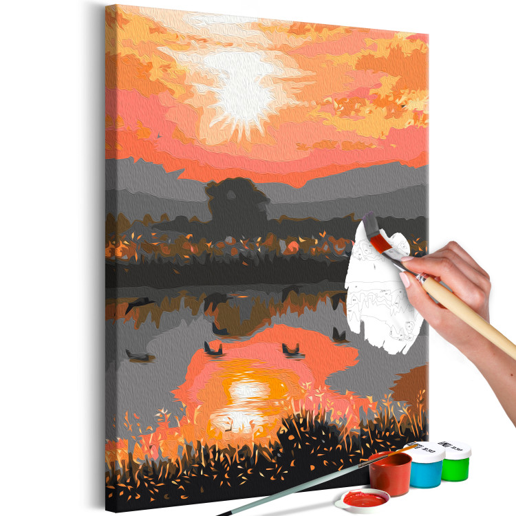 Paint by number Peaceful Lake - Landscape with Sunset over the Water 146552 additionalImage 3