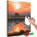 Paint by number Peaceful Lake - Landscape with Sunset over the Water 146552 additionalThumb 3