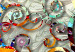 Tableau rond Tree of Life - Abstract Elements in the Style of Gustav Klimt 148752 additionalThumb 2