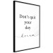 Poster Don’t Quit Your Day Dream - Dark Text on White Background 149252 additionalThumb 2