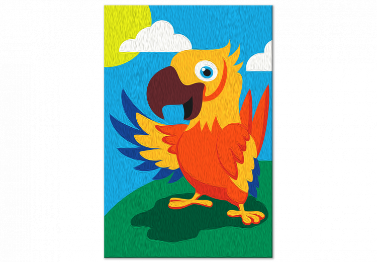 Set para pintar para niños Colorful Bird - Parrot in Bright Colors for Children 149752 additionalImage 7