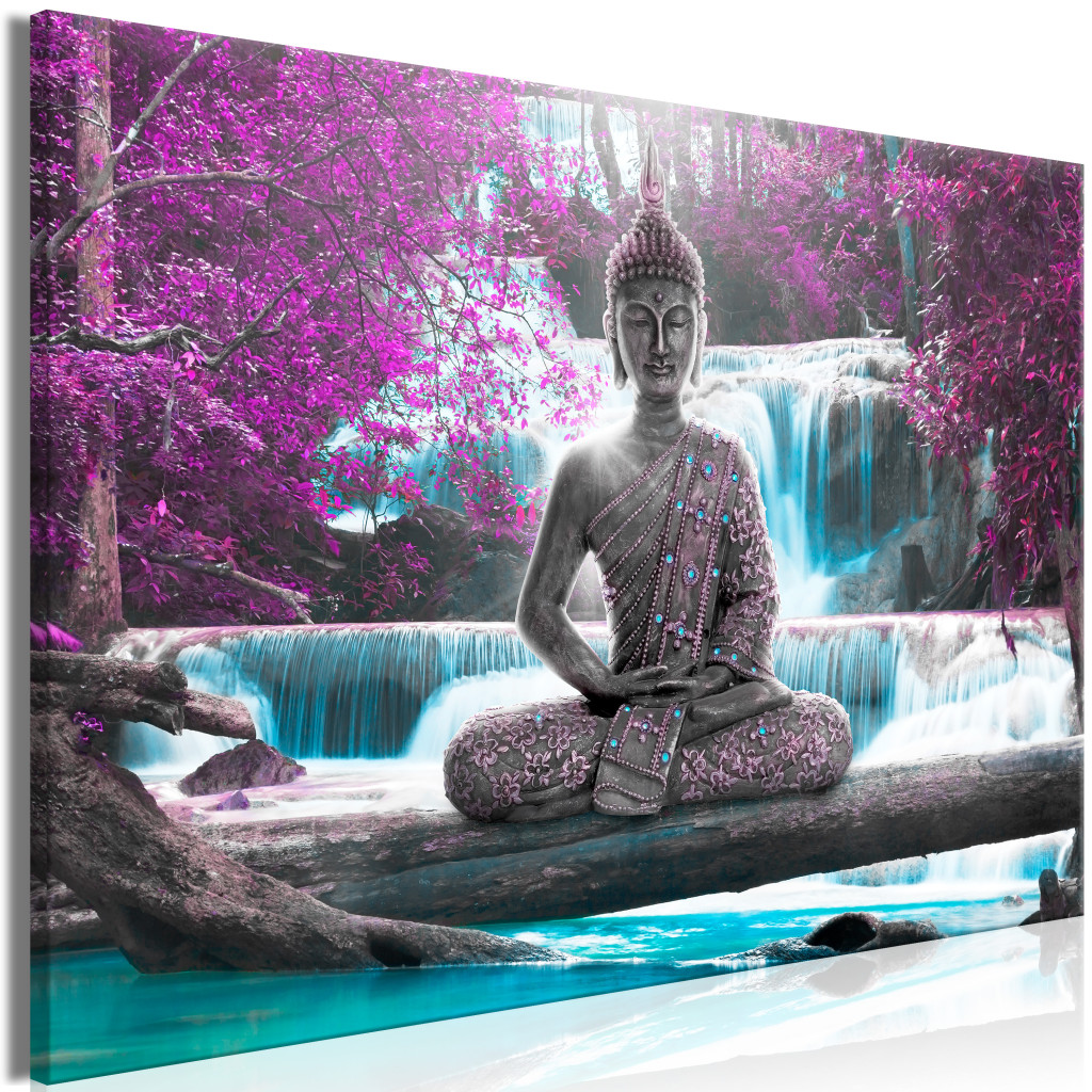 Duży Obraz XXL Budda Wśród Kwitnących Drzew [Large Format]