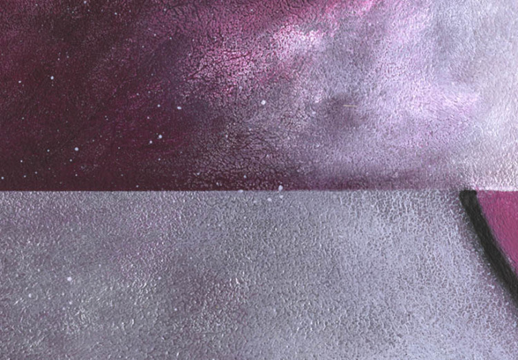 Toile murale Abstraction violette (5 pièces) - Composition avec motifs et desseins 47052 additionalImage 4