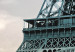 Tableau décoratif Tour Eiffel en marron et en bleu 50452 additionalThumb 4