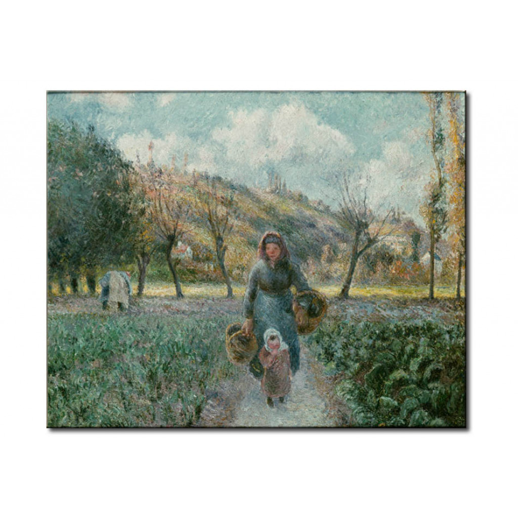 Schilderij  Camille Pissarro: Dans Le Jardin