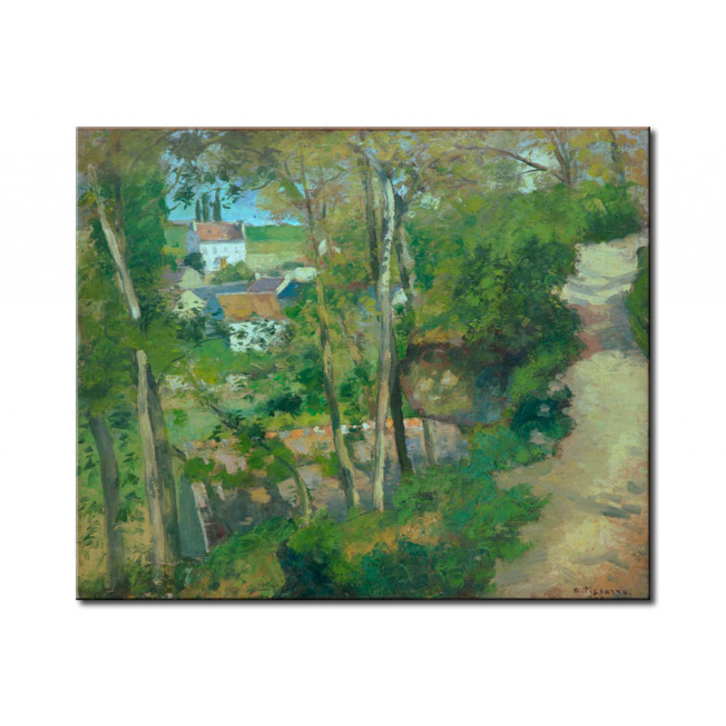 Schilderij  Camille Pissarro: Der Bergweg, L'Hermitage, Pontoise