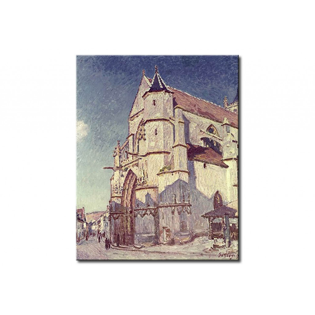 Schilderij  Alfred Sisley: The Church At Moret