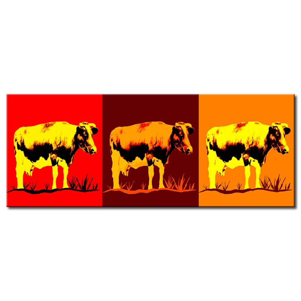 Pintura Em Tela Trio De Vacas