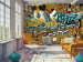 Fototapeta Cool! - mural z kolorowymi napisami i rysunkami w stylu street art 60752