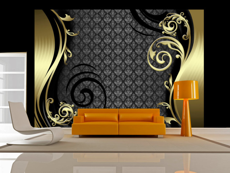 Wall Mural Golden curtain