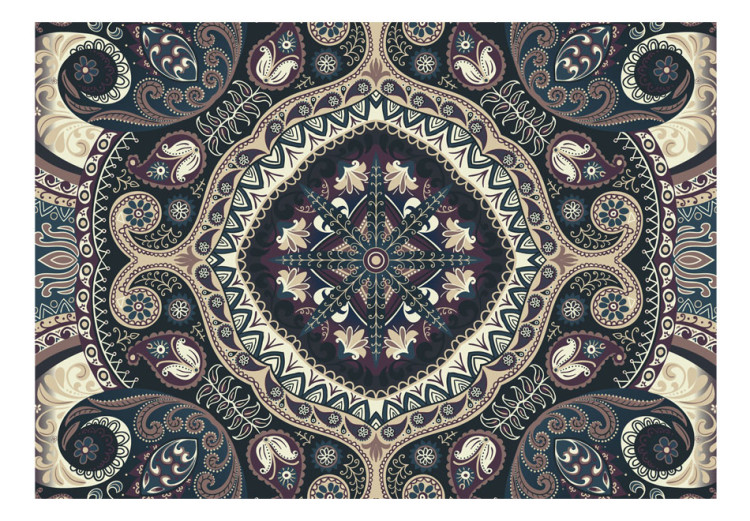 Photo Wallpaper Mosaic - oriental motif with regular ornaments in colour 96852 additionalImage 1