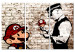 Pintura em tela Mario Bros: Torn Wall 98552