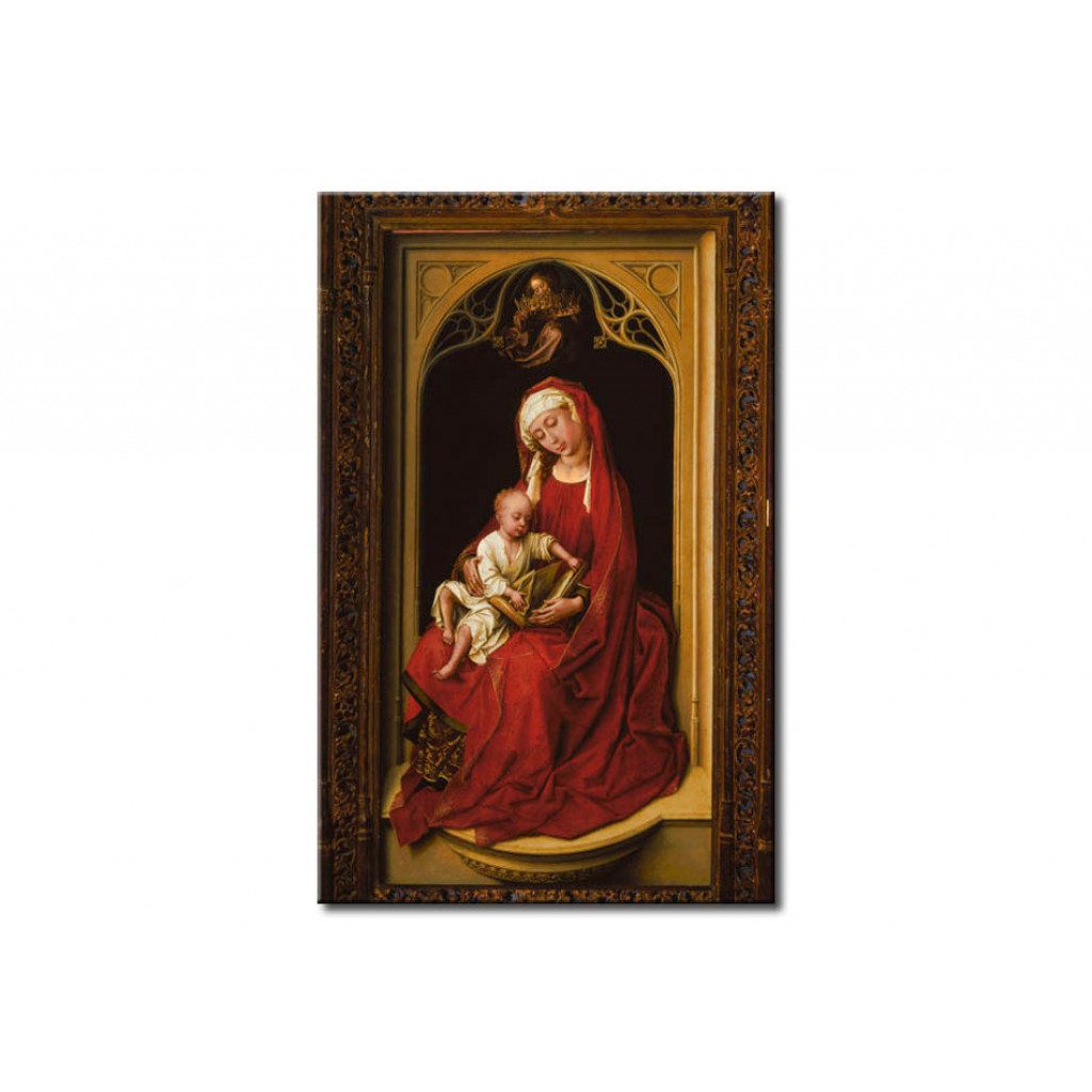Schilderij  Rogier Van Der Weyden: Mary And Child