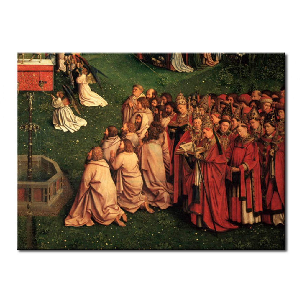 Cópia Impressa Do Quadro Adoration Of The Lamb