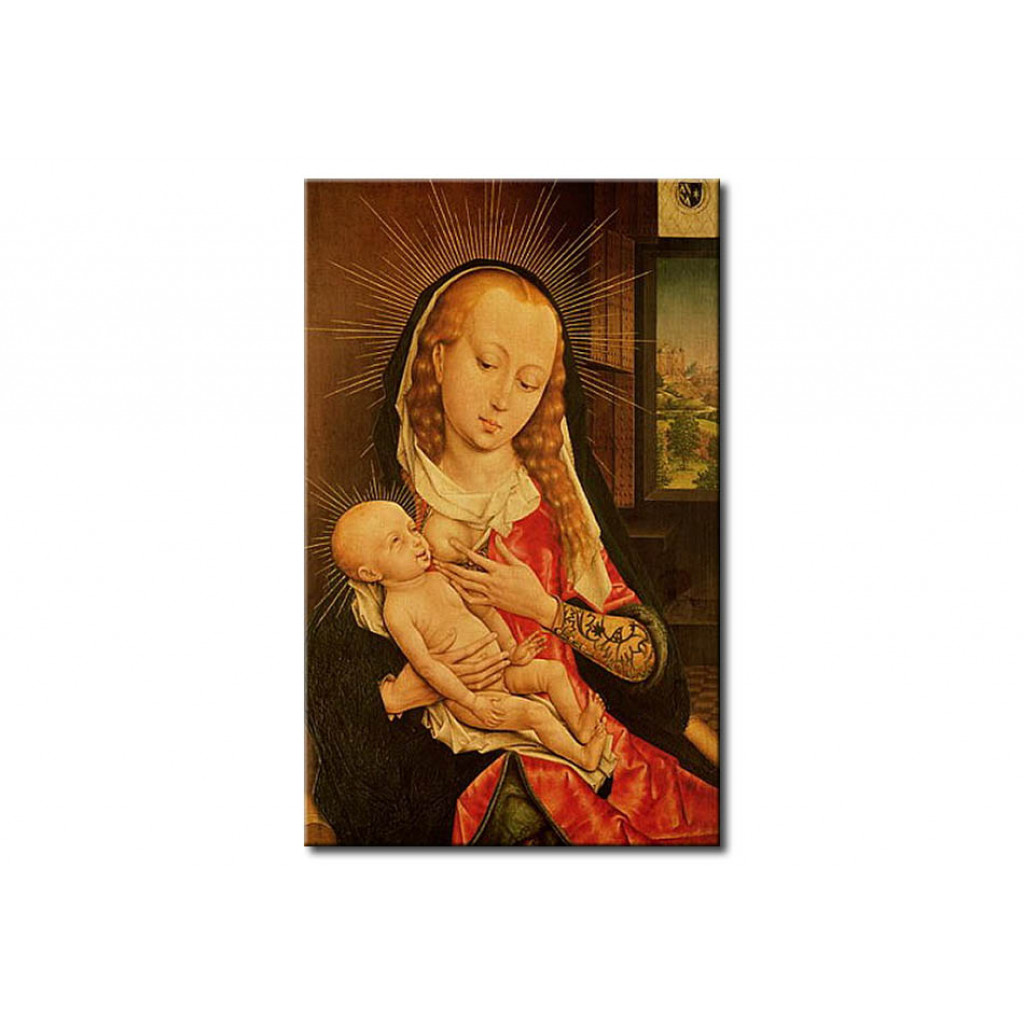 Målning Virgin And Child