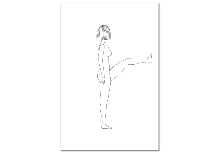 Obraz na płótnie Ciało w linii (1-częściowy) pionowy