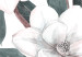 Papier peint Magnolias de printemps - nature dans les tons de vert, blanc et rose 137262 additionalThumb 3