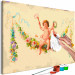 Paint by number Cute Boy - Little Cupid Sitting on a Flower Garland 148462 additionalThumb 3