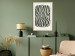 Wall Poster Wavy Shapes - Green Irregular Stripes With a Signature 150062 additionalThumb 19