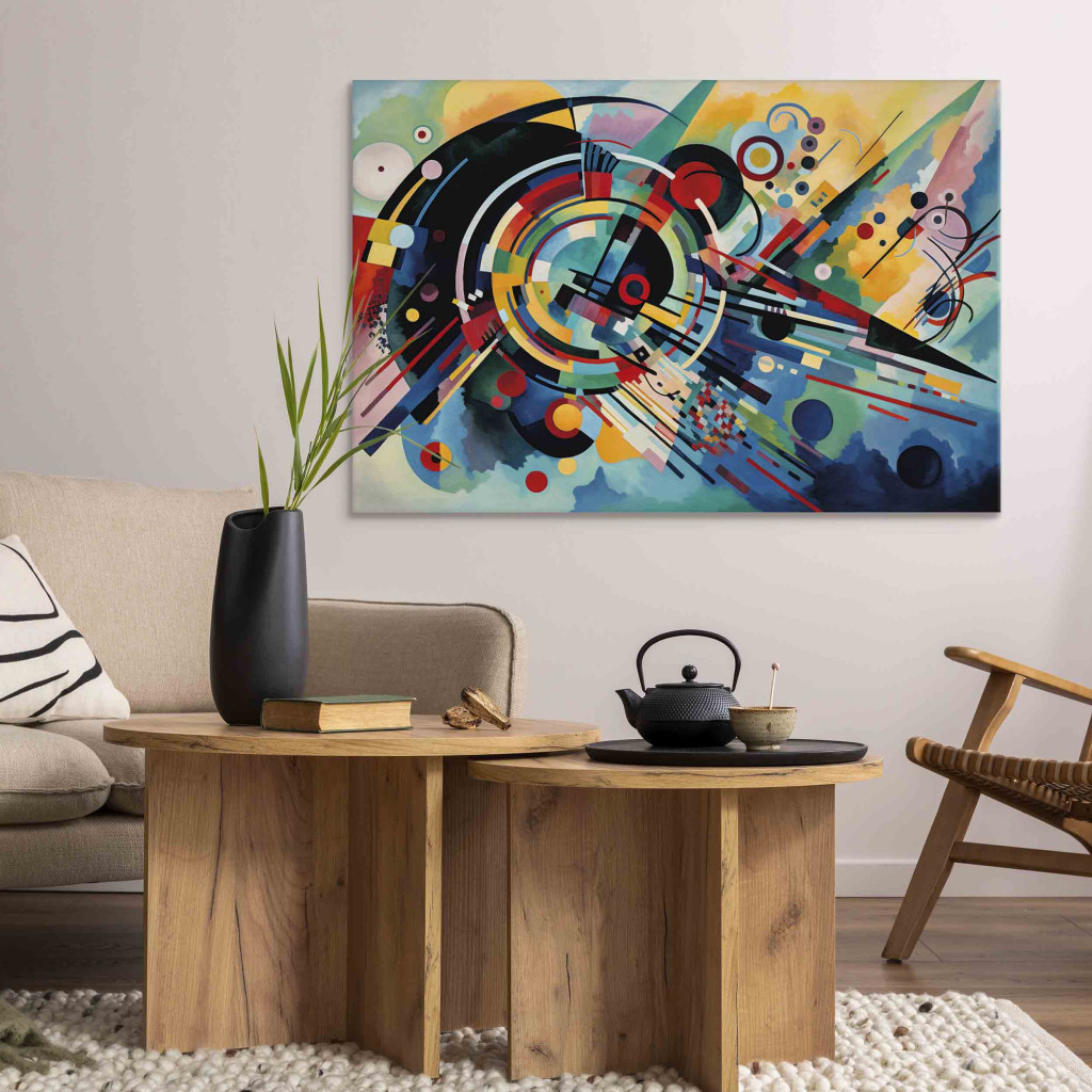Pintura Em Tela Color Detonation - Abstraction Inspired By Kandinsky’s Style