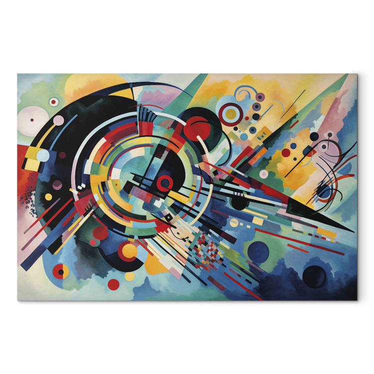 Canvastavla Color Detonation - Abstraction Inspired by Kandinsky’s Style 151062