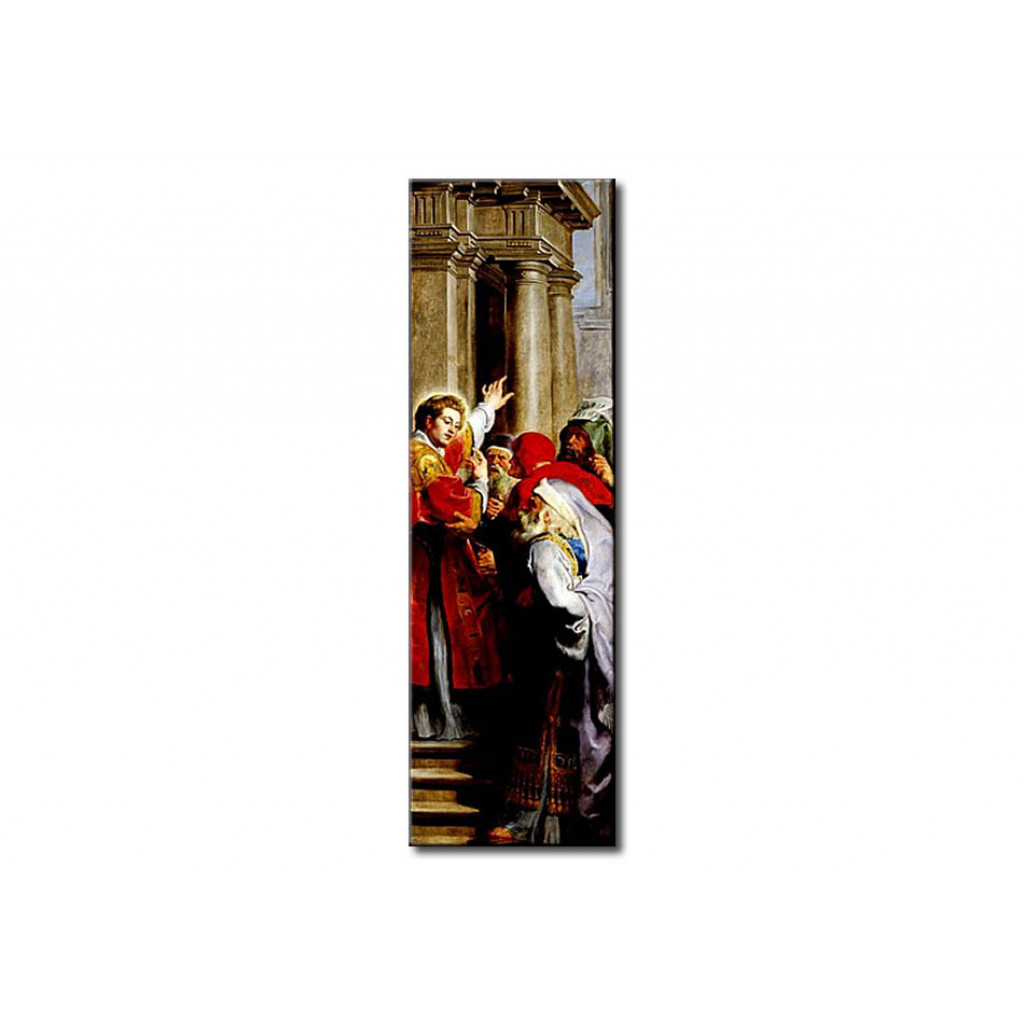 Schilderij  Peter Paul Rubens: St. Stephen Preaching, From The Triptych Of St. Stephen
