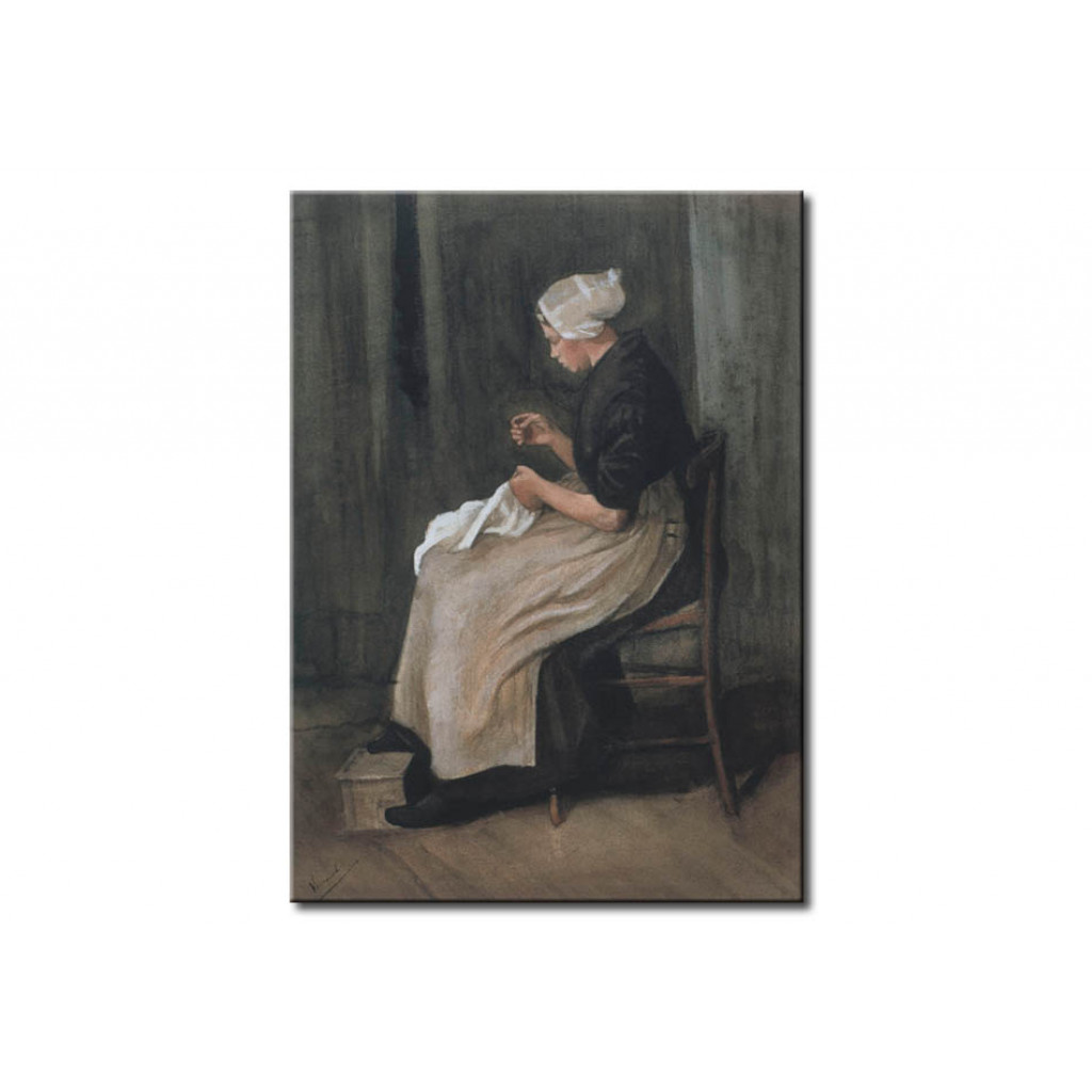 Schilderij  Vincent Van Gogh: Seamstress From Scheveningen