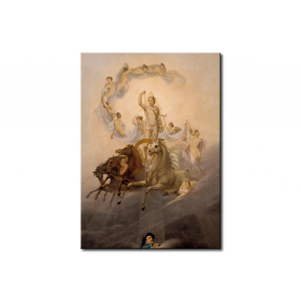 Schilderij  Georg Friedrich Kersting: Apollo With The Hours