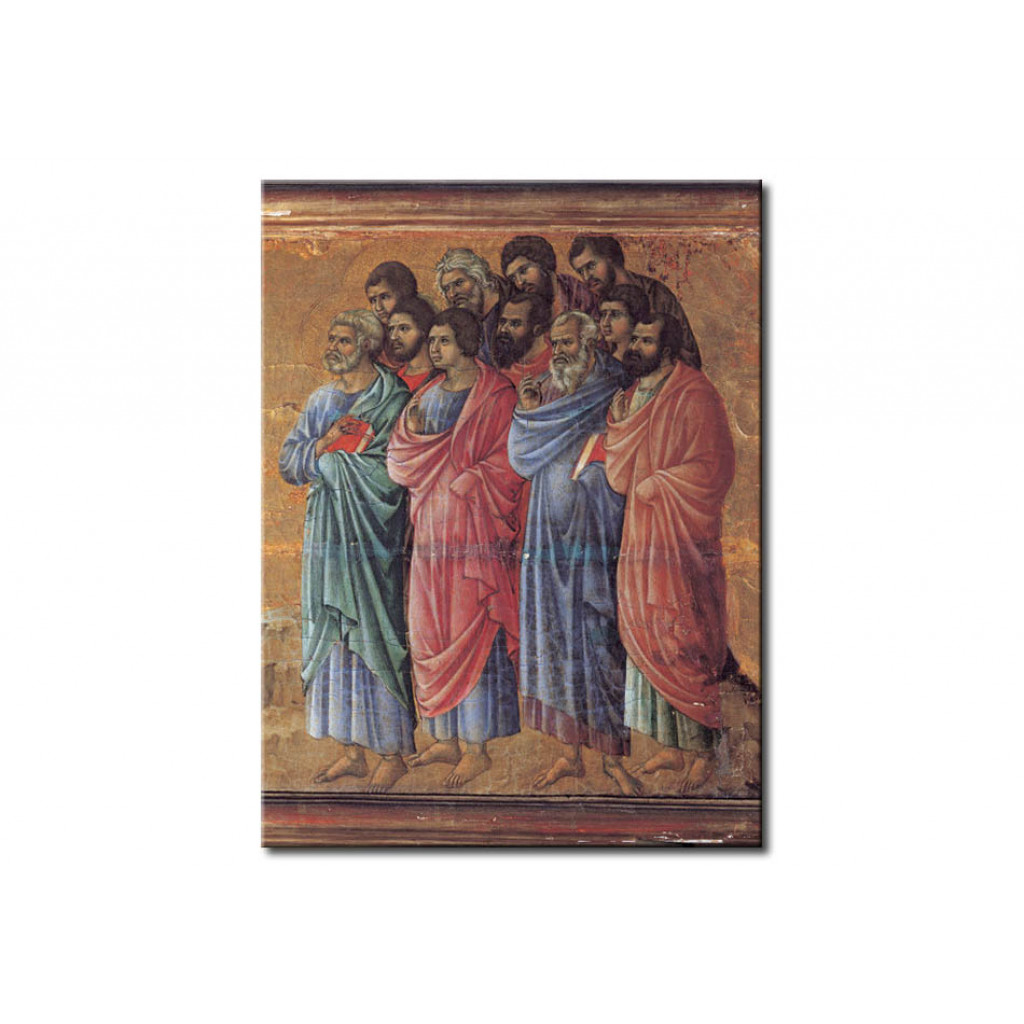 Schilderij  Duccio Di Buoninsegna: The Resurrected Christ Appears To The Disciples