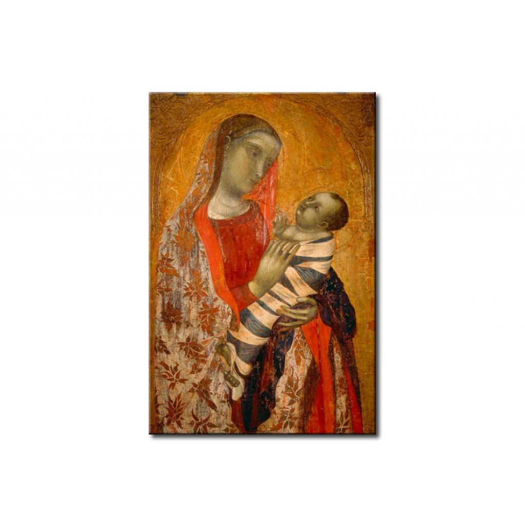 Schilderij  Ambrogio Lorenzetti: Madonna And Child
