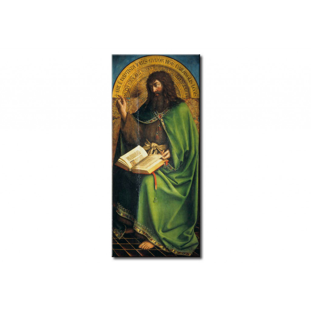 Schilderij  Jan Van Eyck: St.John The Baptist