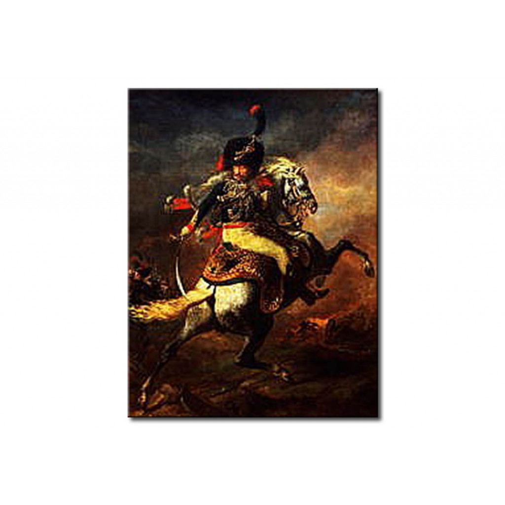 Schilderij  Théodore Géricault: Officer Of The Hussars