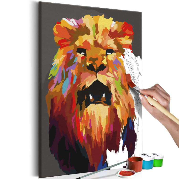 Paint by number Colourful Lion (Small) 117472 additionalImage 2