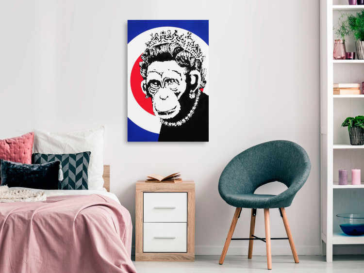 Canvas Art Print Queen of Monkeys (1 Part) Vertical 118772 additionalImage 3