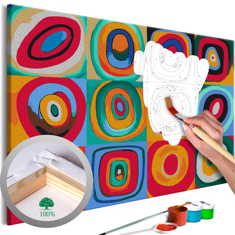 Paint by Number Kit Colourful Rings 127072