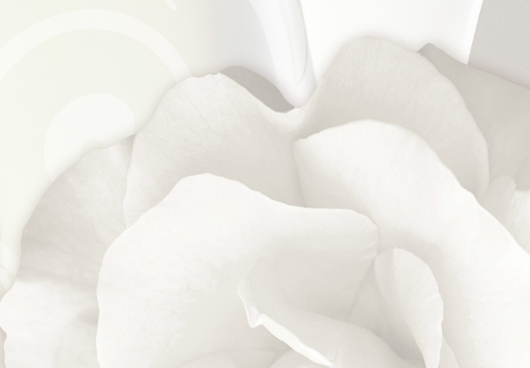 Carta da parati Rose fiori e perle in tonalità di bianco - astrazione in stile glamour 137472 additionalImage 4
